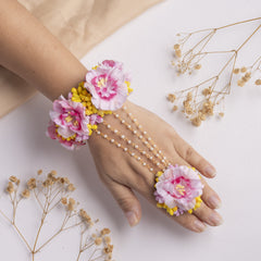 Mihirma floral jewellery set hathphool