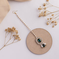 Khwabeeda floral jewellery set tikka