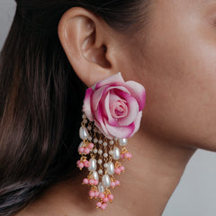 Gulmarg floral jewellery set earrings