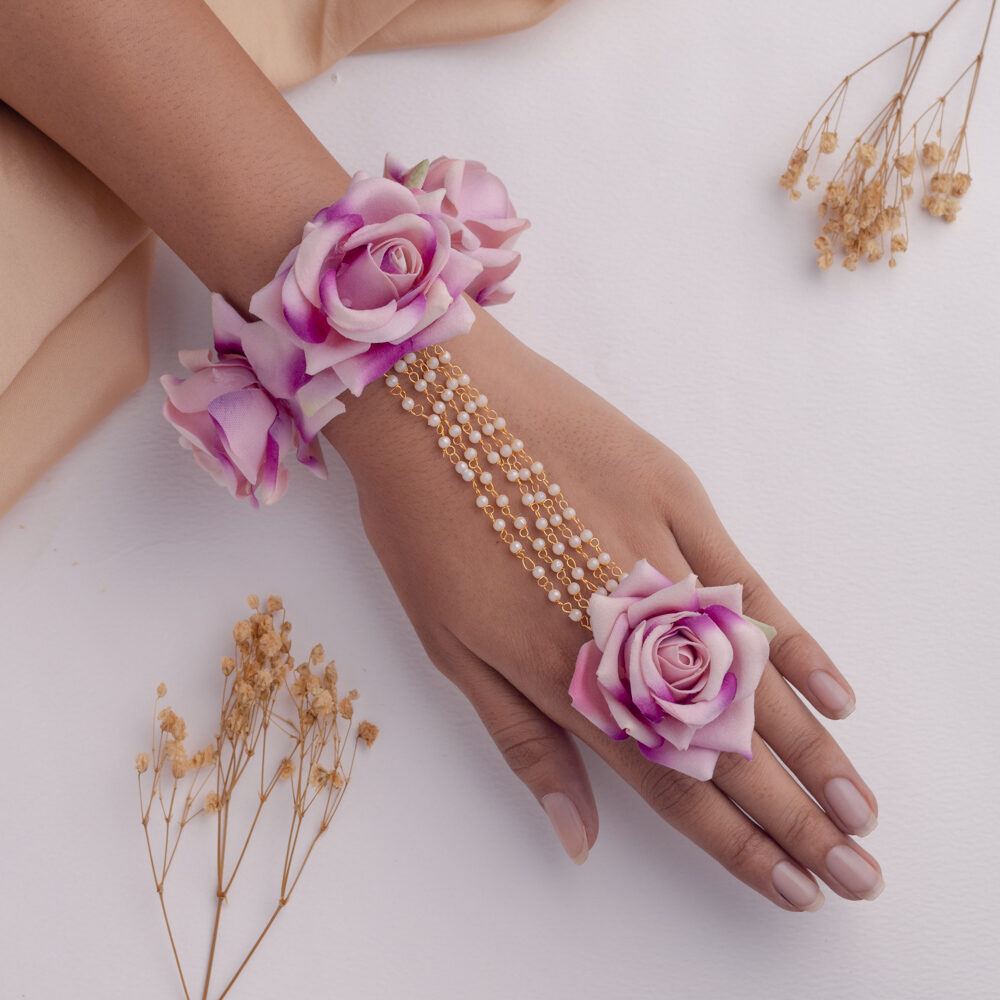 Gulmarg floral jewellery set hathphool