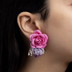 Gulaab floral jewellery set earrings