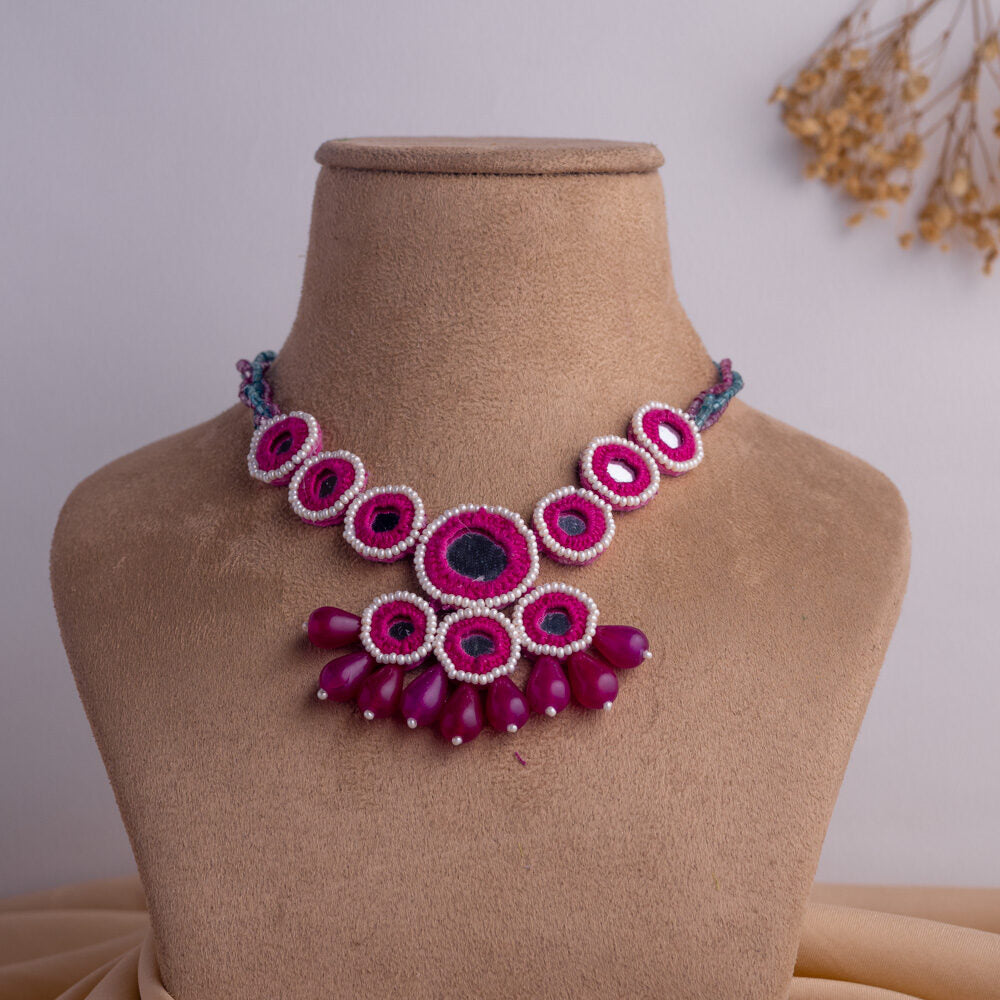 Aaeena IV floral jewellery set necklace