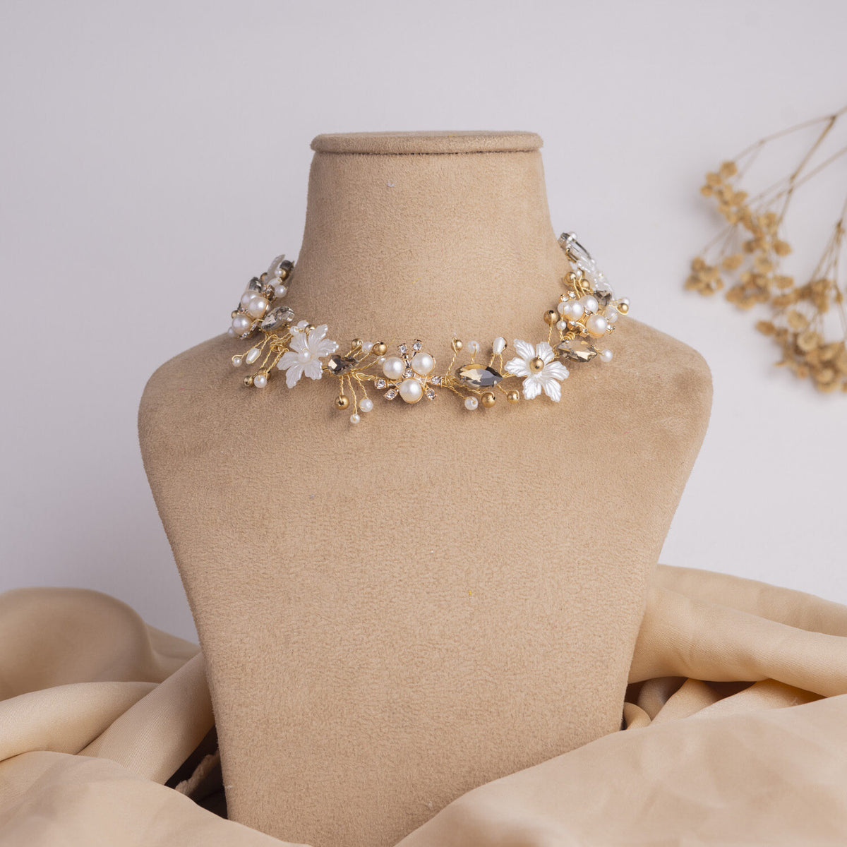 Lihaaz floral jewellery set necklace