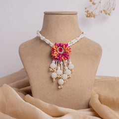 Azal floral jewellery set necklace