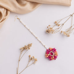Azal floral jewellery set tikka