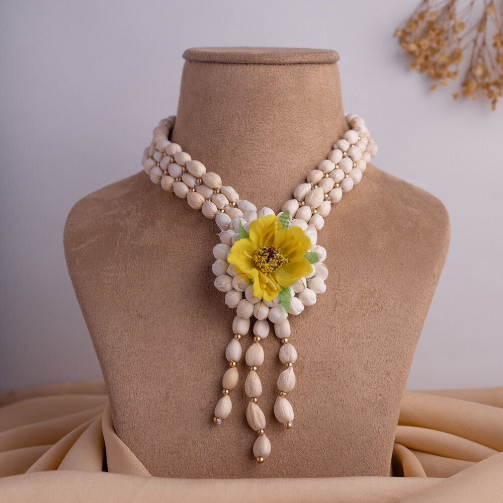 Tabassum floral jewellery set necklace
