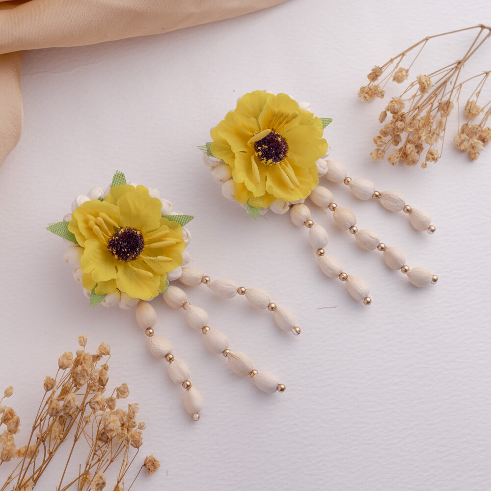 Tabassum floral jewellery set earrings