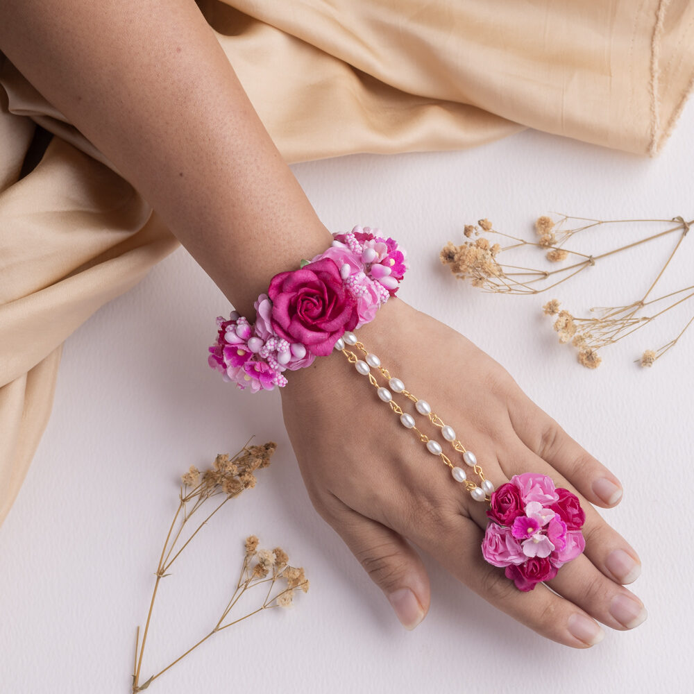 Ikhlas floral jewellery set hathphool