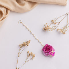 Ikhlas floral jewellery set tikka