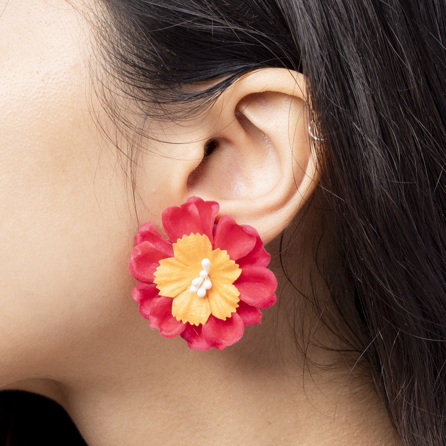 Mehram floral jewellery set earrings