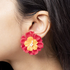 Mehram floral jewellery set earrings