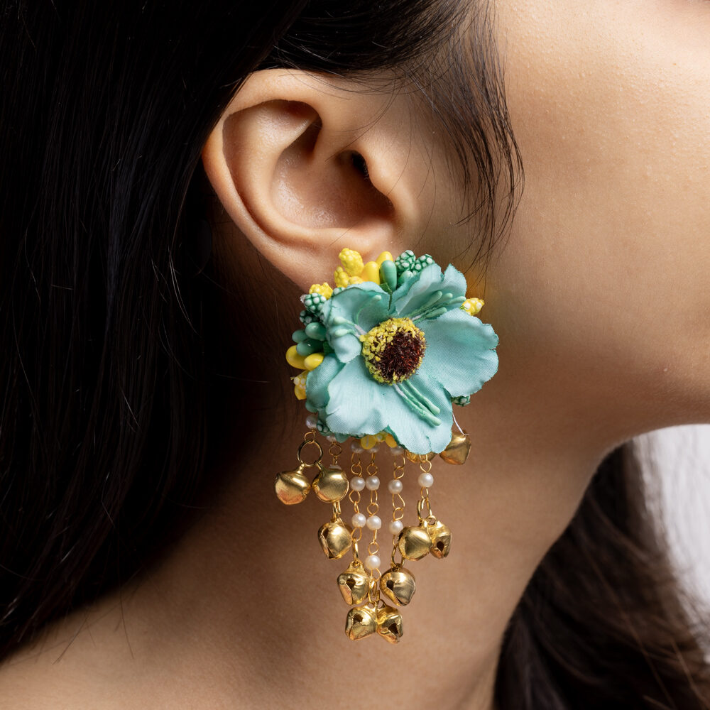 Khwab floral jewellery set earrings