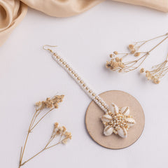 Kainaat floral jewellery set tikka