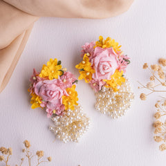 Manjari floral jewellery set earrings