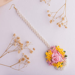 Manjari floral jewellery set tikka