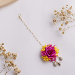 Fajr floral jewellery set tikka