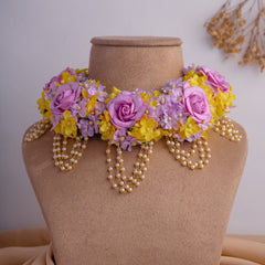 Amal floral jewellery set necklace