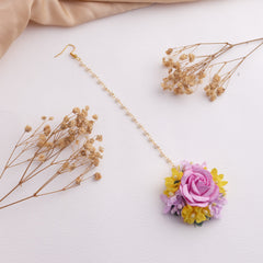 Amal floral jewellery set tikka