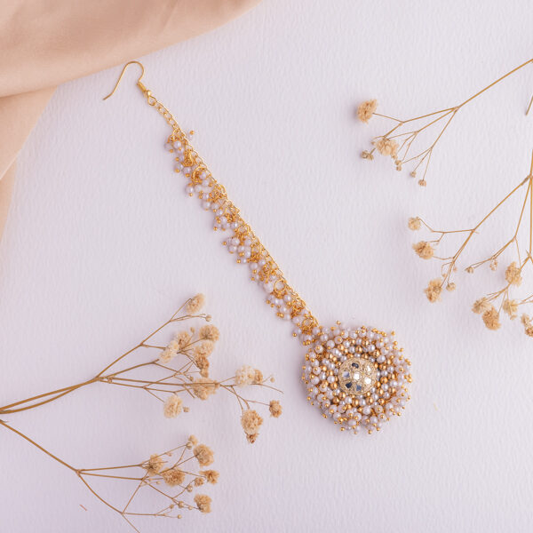 Vasudha floral jewellery set tikka