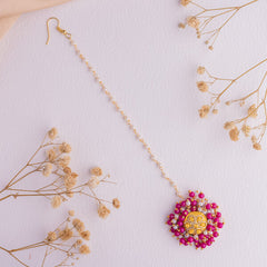 Amira floral jewellery set tikka
