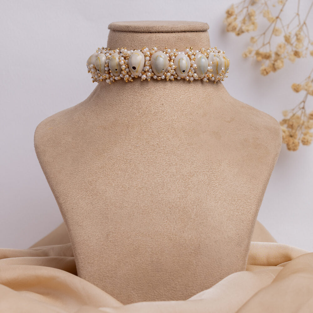 Azeez floral jewellery set necklace