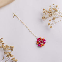 Liba floral jewellery set tikka