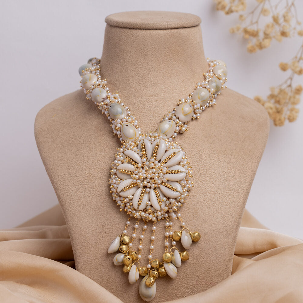 Riwayat floral jewellery set necklace