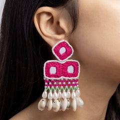 Aaeena floral jewellery set earrings