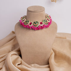 Sawab floral jewellery set necklace