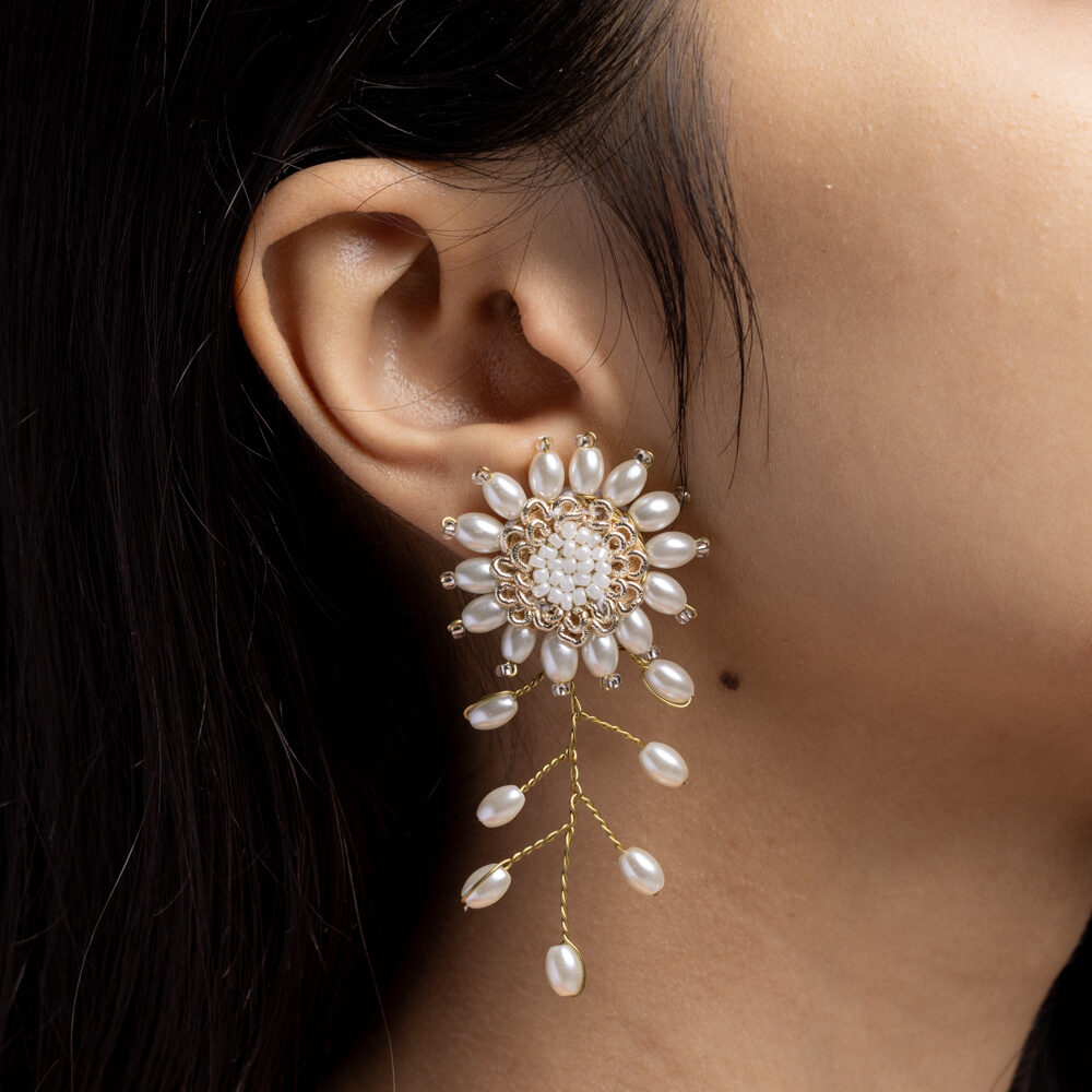 Falak floral jewellery set earrings