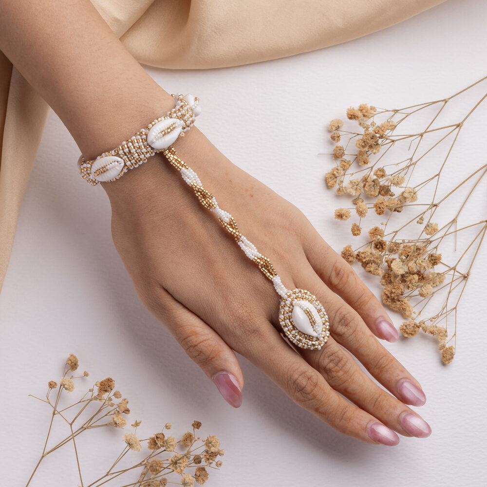 Zarf floral jewellery set hathphool