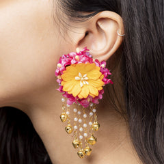 Mayassar floral jewellery set earrings