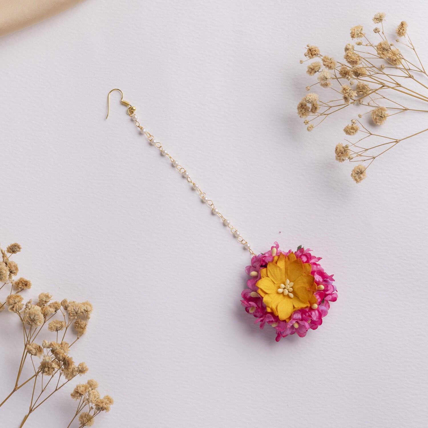 Mayassar floral jewellery set tikka