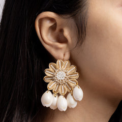 Nazakat floral jewellery set earrings