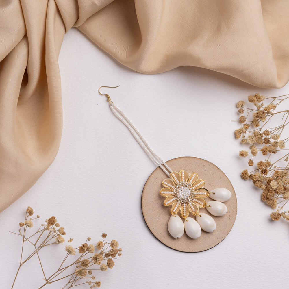 Nazakat floral jewellery set tikka