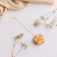 Firdous floral jewellery set tikka