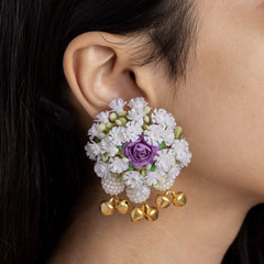 Uns floral jewellery set earrings