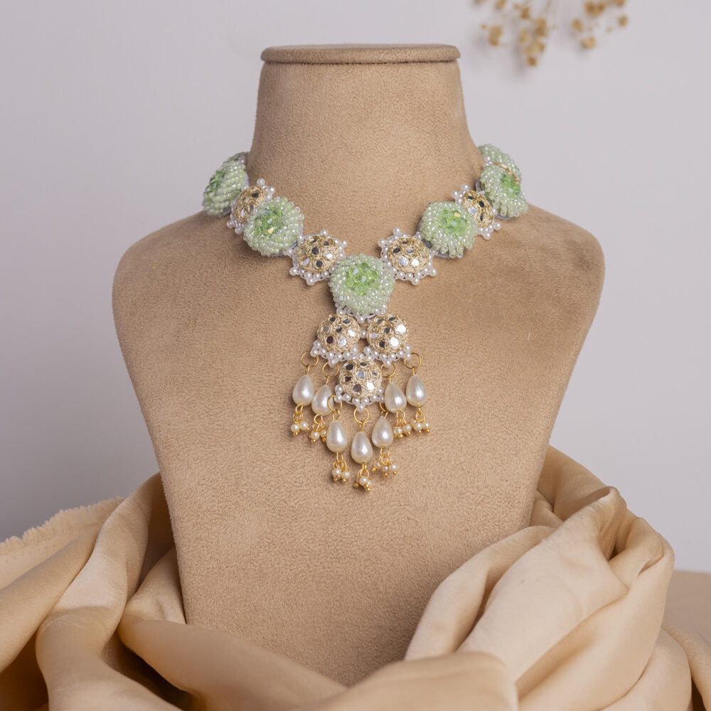 Naaz floral jewellery set necklace