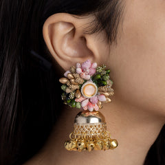 Dilkash floral jewellery set earrings