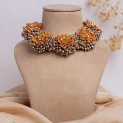 Madno floral jewellery set necklace