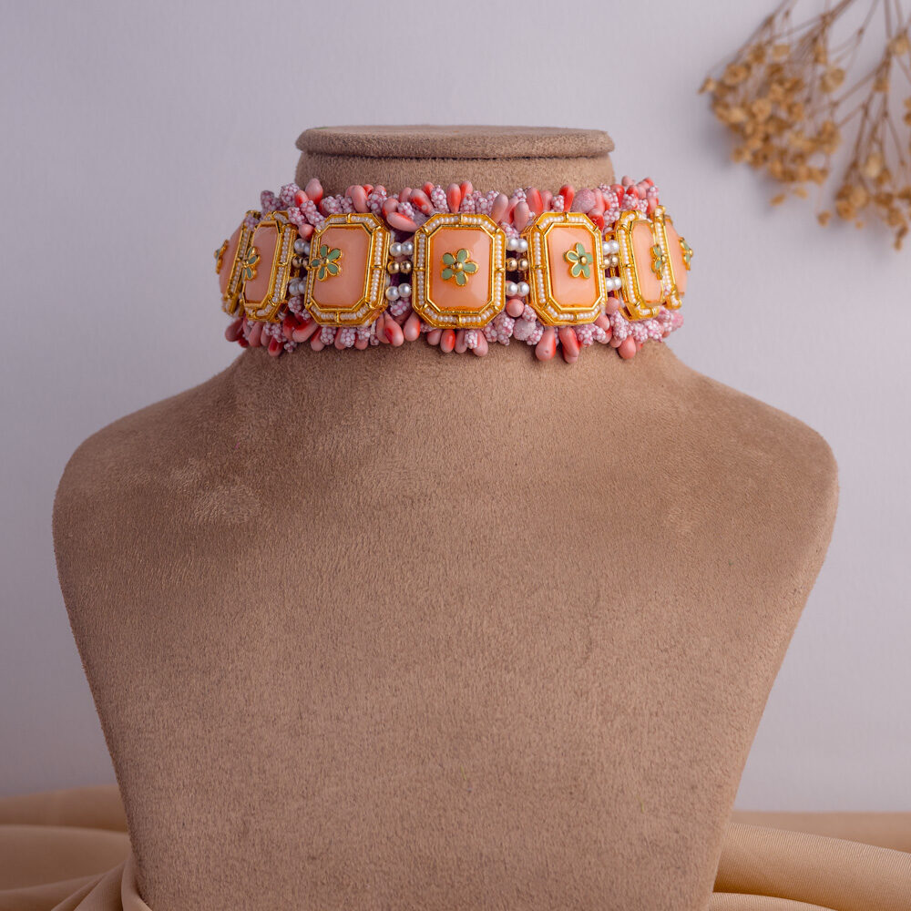 Shabab floral jewellery set necklace