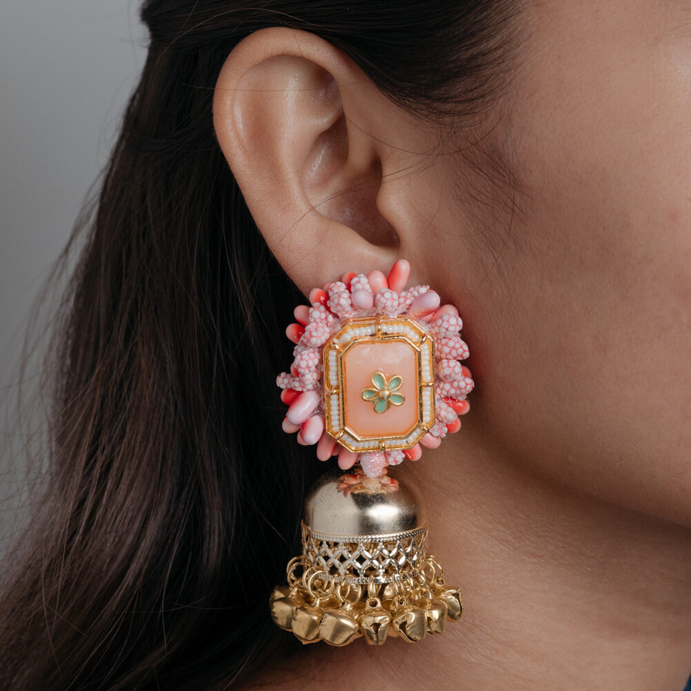 Shabab floral jewellery set earrings