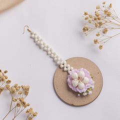 Zehnaseeb floral jewellery set tikka