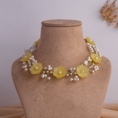 Naayab floral jewellery set necklace