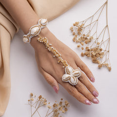 Sheereen floral jewellery set hathphool