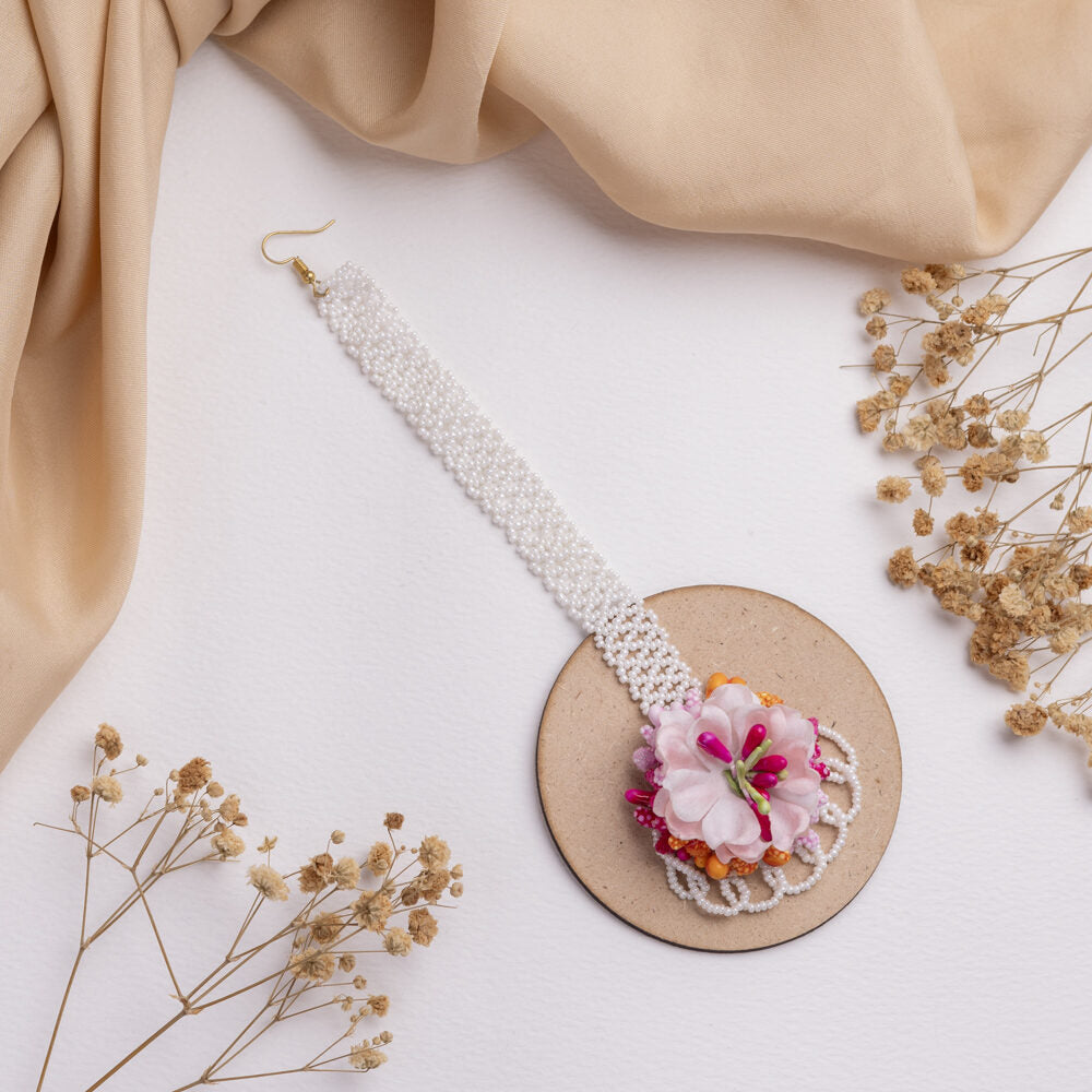 Bahaar floral jewellery set tikka