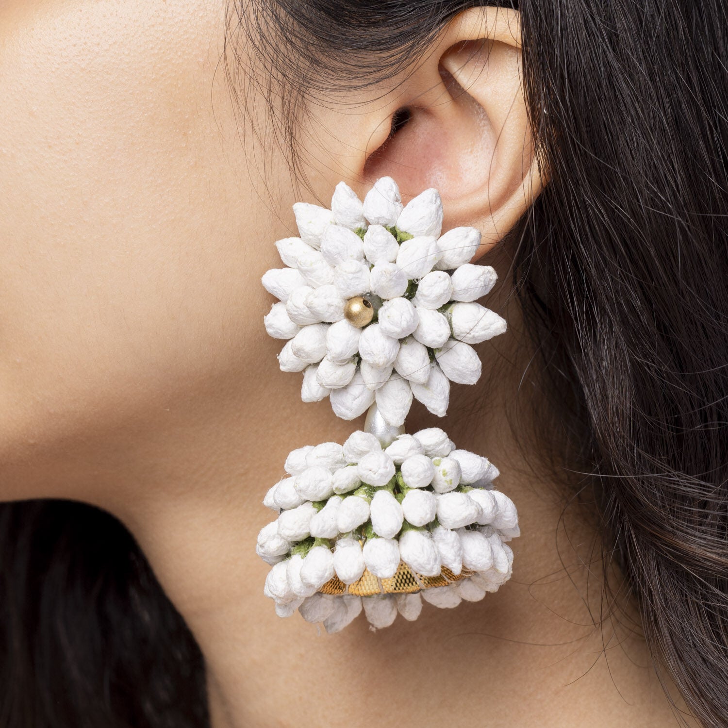 Aamaya floral jewellery set earrings