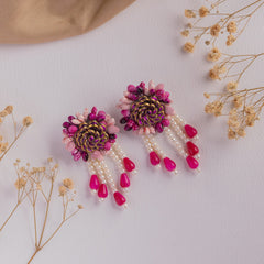 Kusuma floral jewellery set earrings
