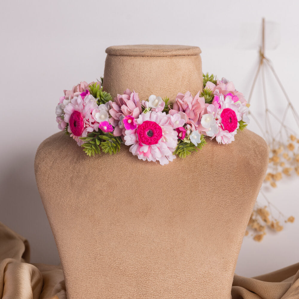 Pankhuri floral jewellery set necklace