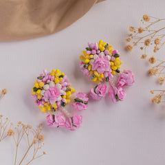 Sundari floral jewellery set earrings